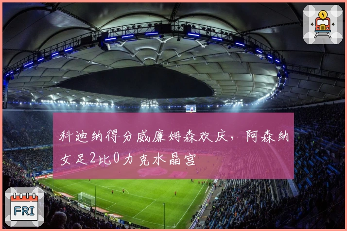 科迪纳得分威廉姆森欢庆，阿森纳女足2比0力克水晶宫